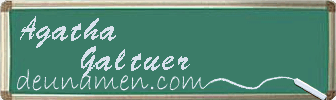 Agatha Galtuer Visitenkarte
